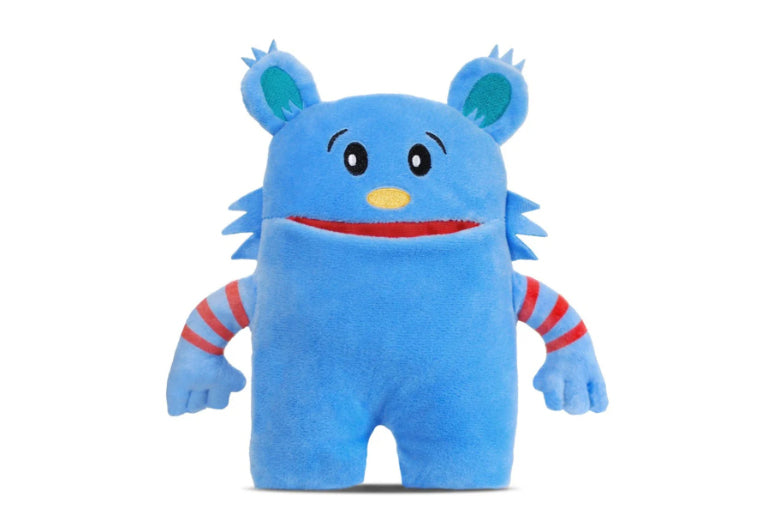 Blue Monster Tooth Pillow