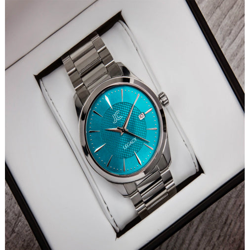 J.Ciro Legacy Teal - Stainless Steel Strap