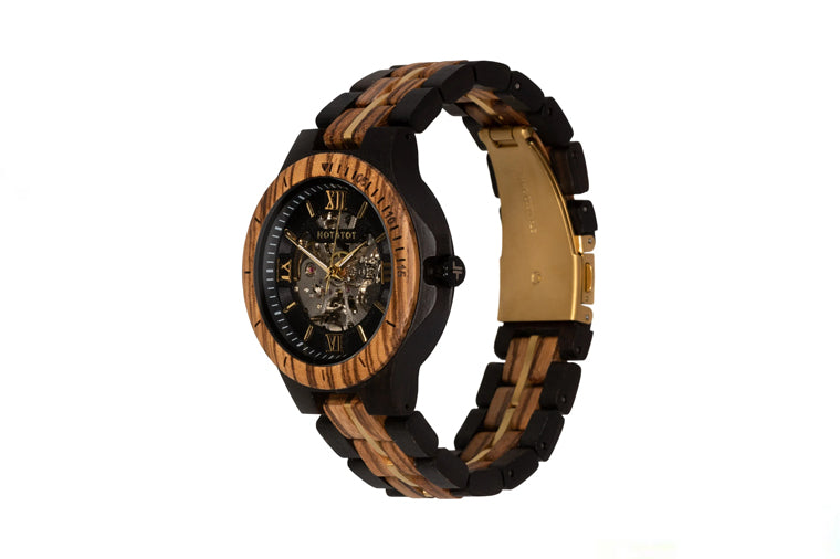 Hot & Tot - Gold Motus Wood Watch