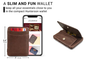 Hunterson Magic Coin Wallet - Brown