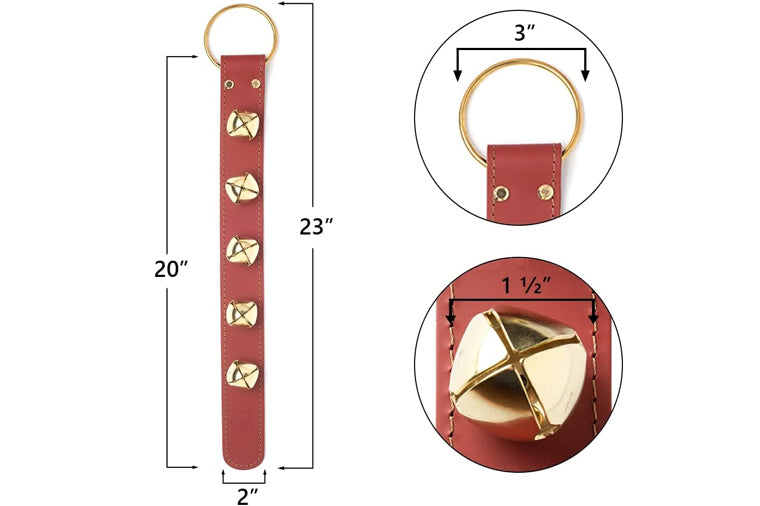 Bevin Bells Sleigh Bell Strap - Green