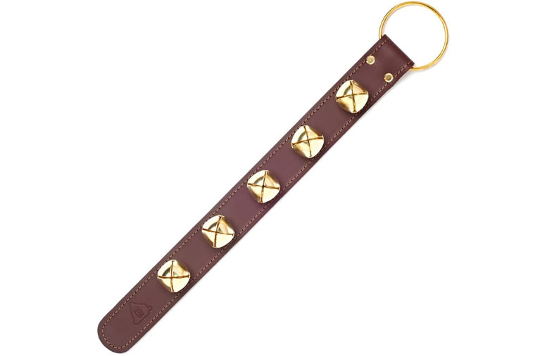 Bevin Bells Sleigh Bell Strap - Brown