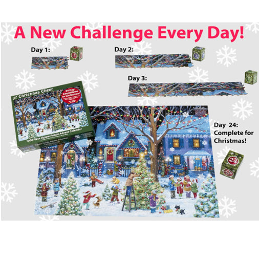 Advent Calendar Jigsaw Puzzle 1000 Pieces - Christmas Cheer