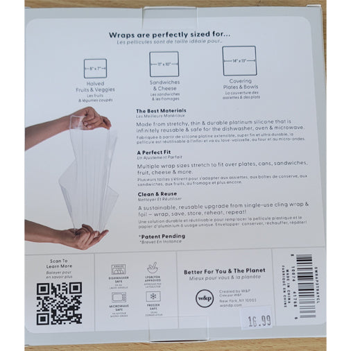 Reusable Silicone Stretch Wrap - Set of 3