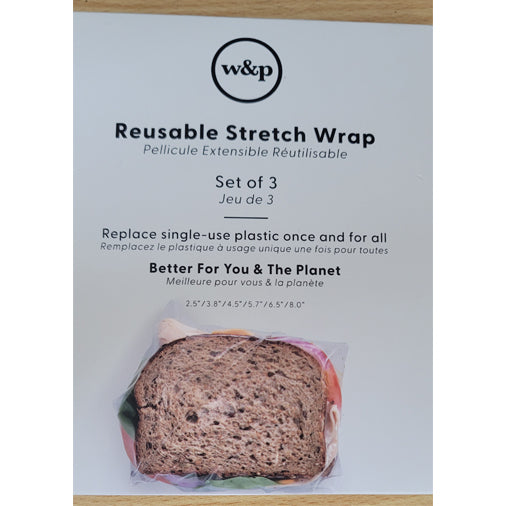 Reusable Silicone Stretch Wrap - Set of 3