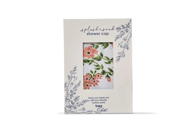 Blush Blossom Shower Cap - TAG