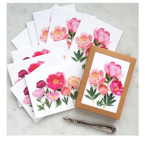 Bottle Branch Folding Card Set - Peony