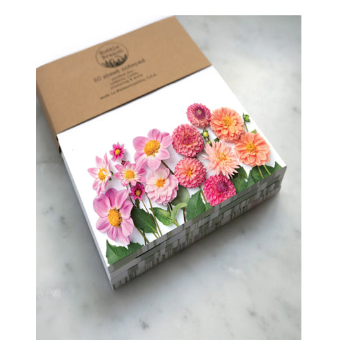 Bottle Branch Large Note Pad- Dahlias