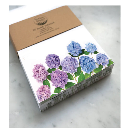 Bottle Branch Large Note Pad- Hydrangea