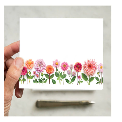 Bottle Branch Flat Card Set - Dahlia Garden