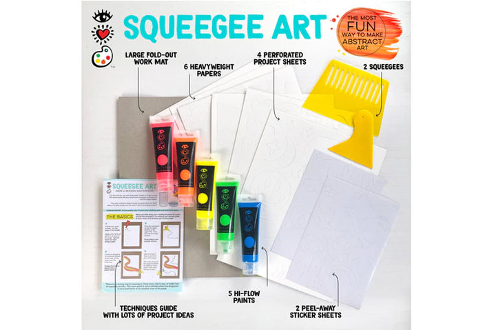 iHeart Art Squeegee Art