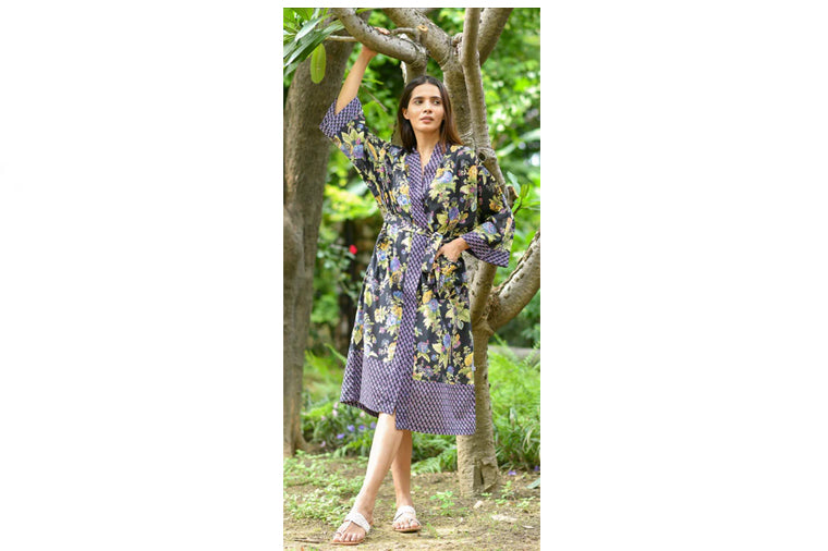 Chelsea Black Kimono