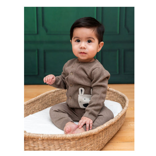 Animal Pocket Button Knit Cardigan - Viverano Organics