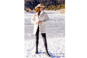 Donna Salyer's Fabulous Furs Rainier Reversible Mink Coat - Ivory