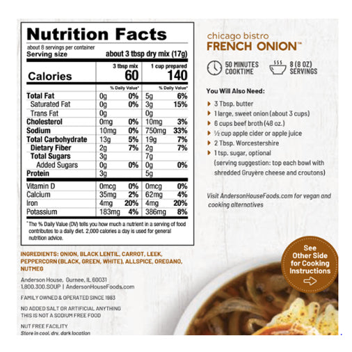 French Onion Soup Mix - Frontier Soups