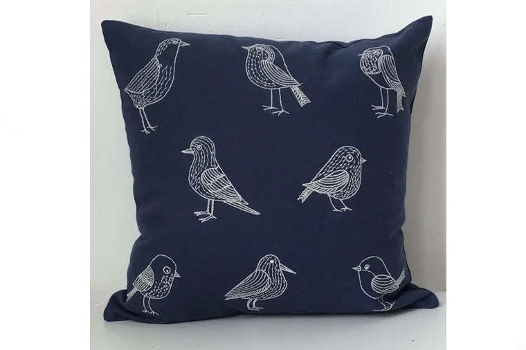Bird Sketches Pillow