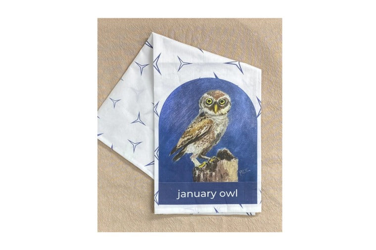 Patti Clancy - January Owl Towel