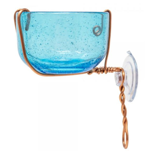 Copper Bluebird Window Feeder