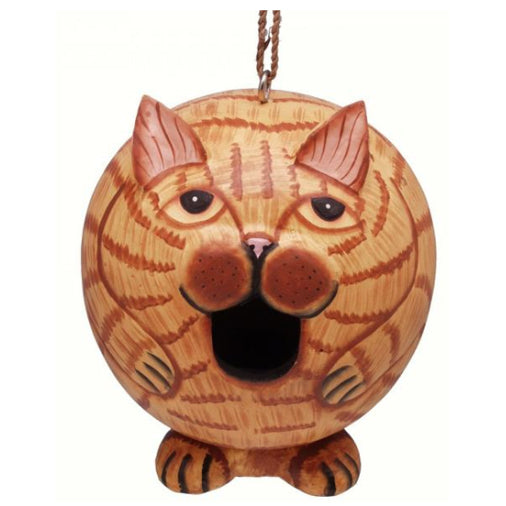 Orange Cat Gord-o Birdhouse