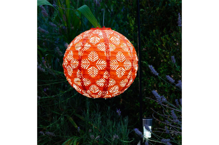 Allsop -  Stella Brights 12" Globe Solar Lantern - Clementine