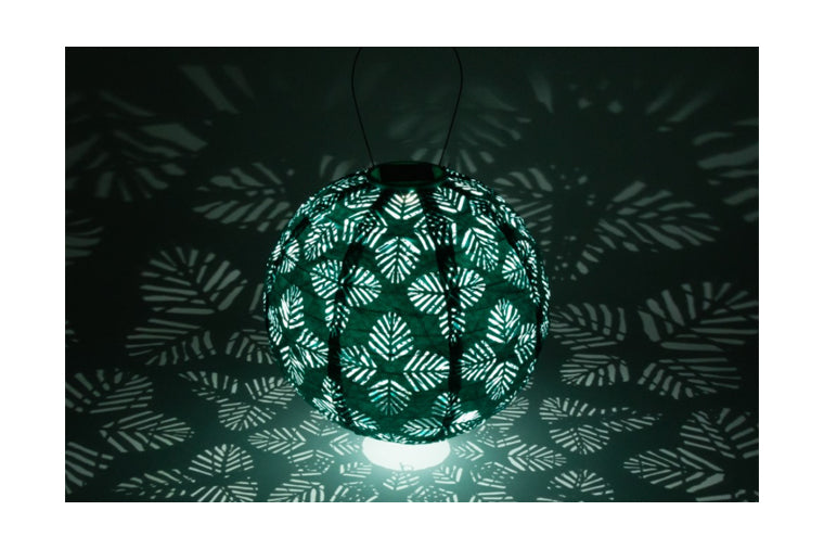 Allsop -  Stella Brights 12" Globe Solar Lantern - Turquoise