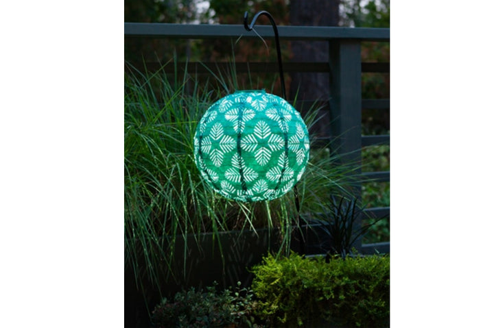 Allsop -  Stella Brights 12" Globe Solar Lantern - Turquoise