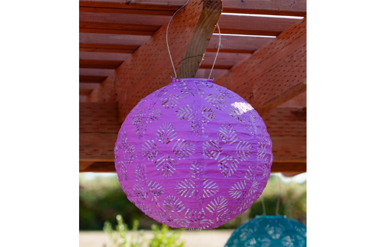 Allsop -  Stella Brights 12" Globe Solar Lantern - Violet
