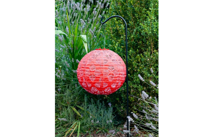 Allsop -  Stella Brights 12" Globe Solar Lantern - Chili