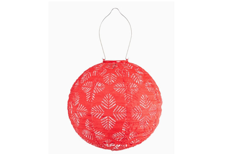 Allsop -  Stella Brights 12" Globe Solar Lantern - Chili