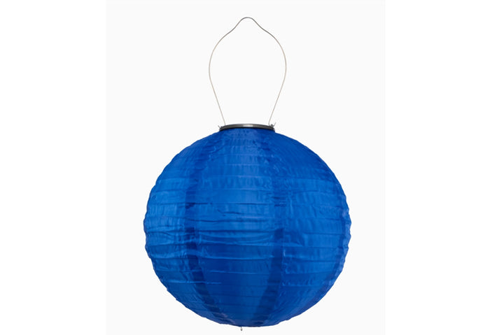 Allsop -  Soji Festival 12" Globe Solar Lantern - Cerulean Blue