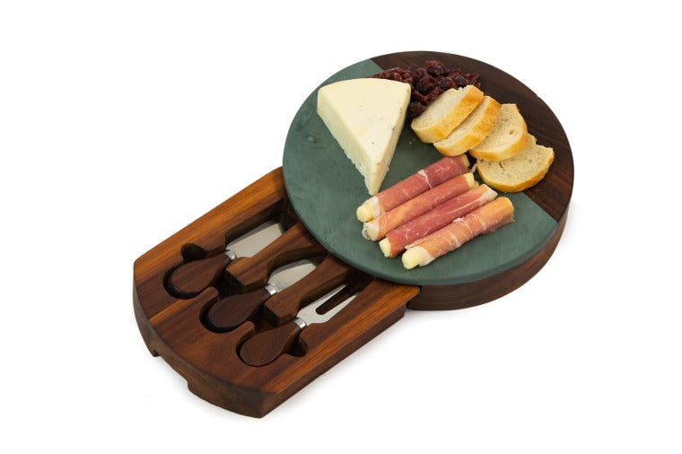 Oak and Olive - Winslow Marble Cheese Board - Green