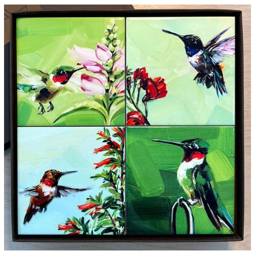 Art by Alyssa - Hummingbird Coaster