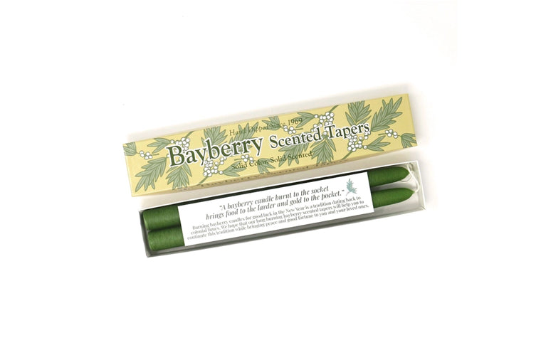 Mole Hollow - Bayberry Scented Taper Candle, set of 2