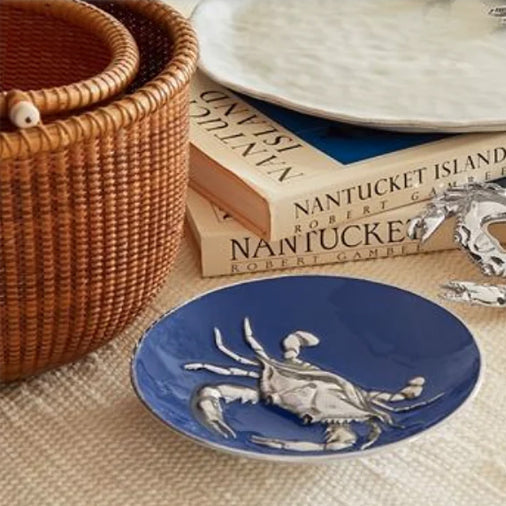 Cobalt Crab Bowl - Mariposa