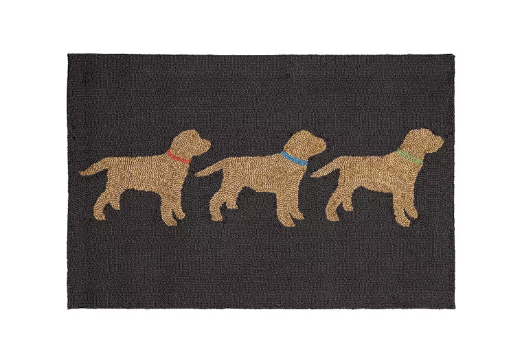 Liora Manne Yellow Labs Front Porch Rug