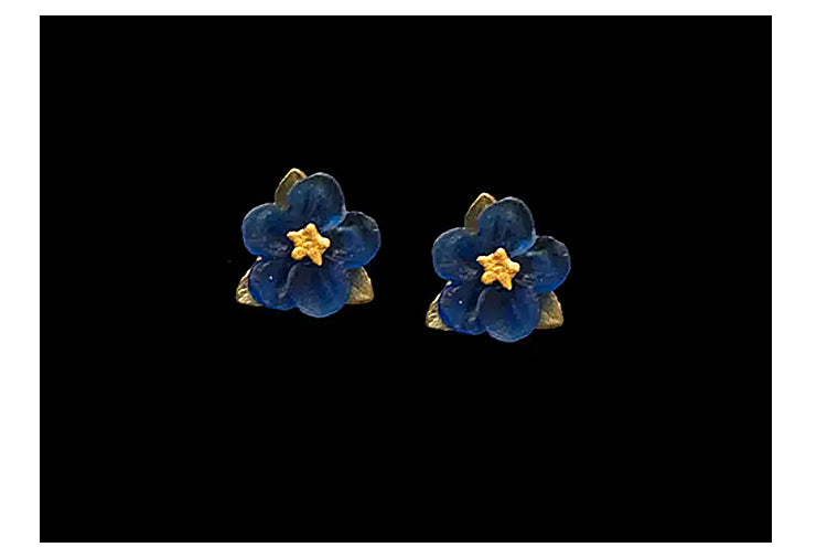 Blue Violet Post Earring