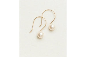 Holly Yashi - White/Gold Pearl Earrings