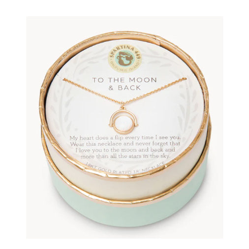 Spartina: To The Moon Back Reversible Necklace- Gold