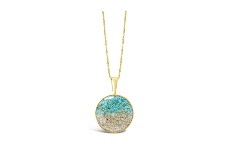 Dune - Marina Necklace - White Sands/Turquoise