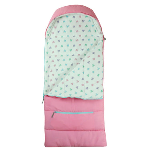 Cosmos Pink Sleep-N-Pack: Packable Sleeping Bag