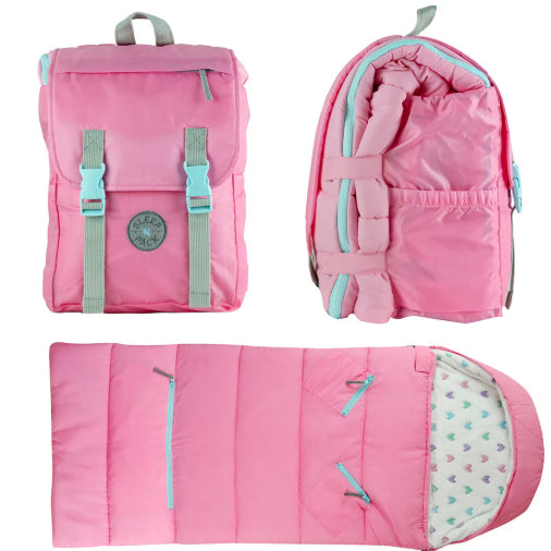 Cosmos Pink Sleep-N-Pack: Packable Sleeping Bag