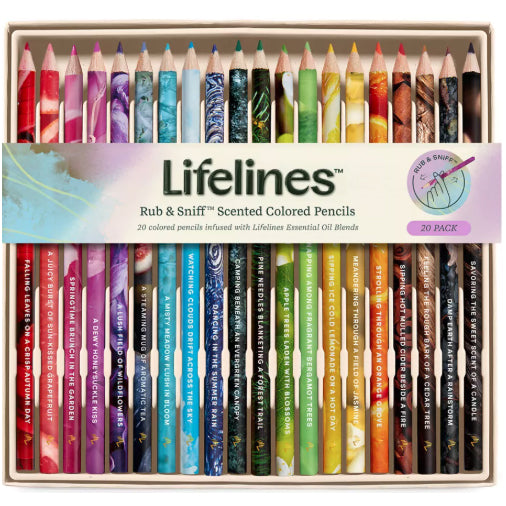 Lifelines Rub and Sniff Scented Colored Pencils 20pk