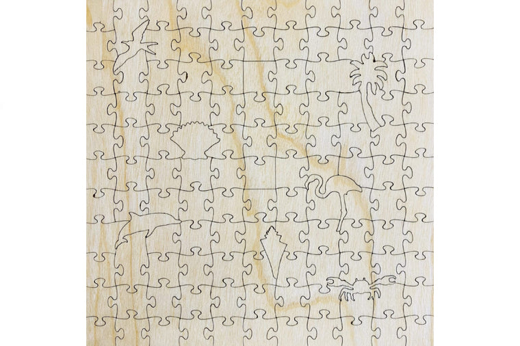 Flamingo Family Teaser Puzzle - Zen Art