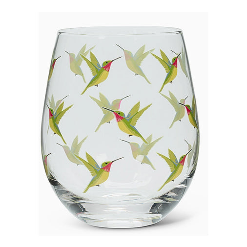 Hummingbird Stemless Wine Glass