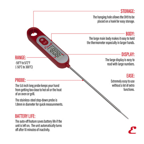 Long Stem Digital Thermometer 5.6 Inch