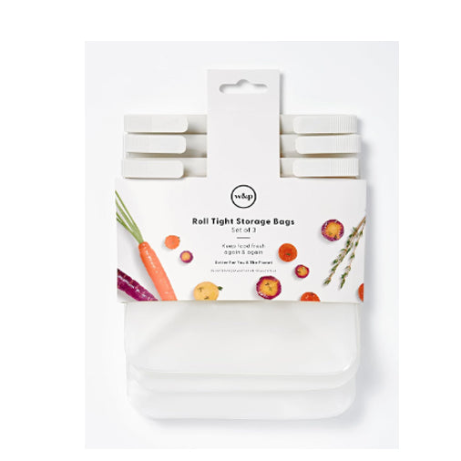 W&P Roll Tight Reusable Food Storage Bag - Set of 3