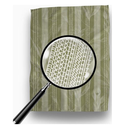 Fuck This Shit Foliage Illusion Kitchen Tea Towel