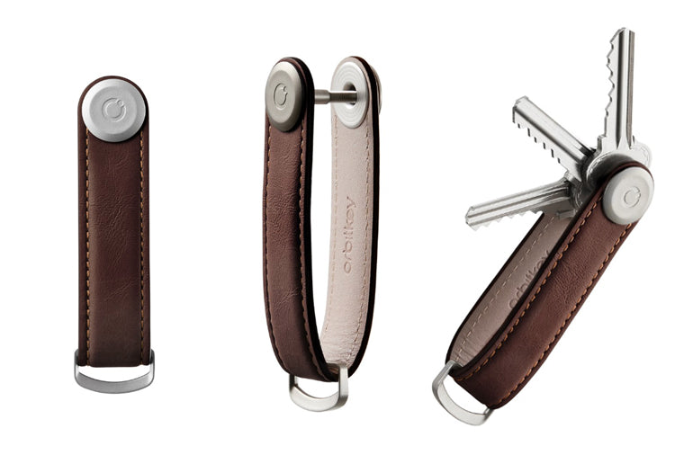 OrbitKey - Espresso Leather