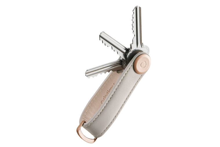 Stone and Grey Leather OrbitKey