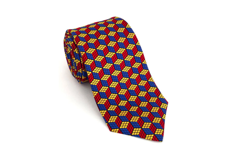 Cubix Silk Necktie - Josh Bach